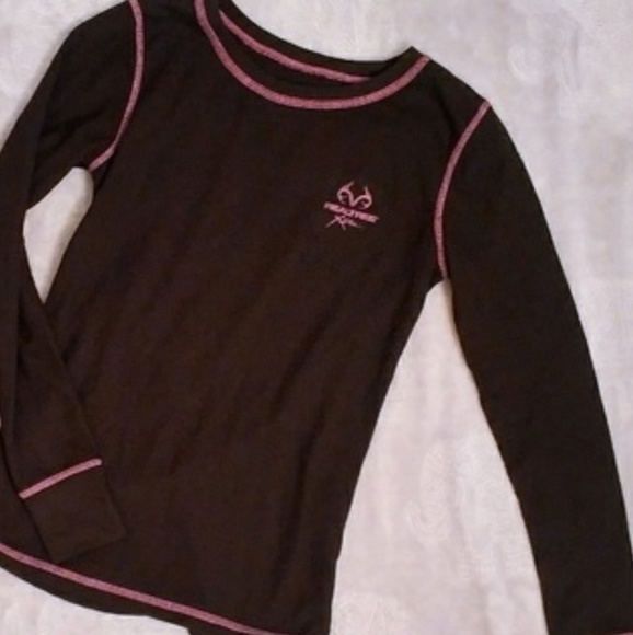 Realtree Mens Camo Fitted Baselayer Thermal Underwear Long Sleeve Top